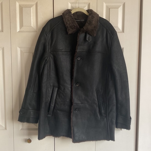 ANDREW MARC SHEARLING JACKET - Picture 1 of 4